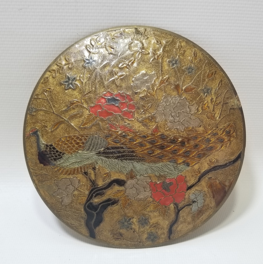 ÜZERİ MİNE İŞÇİLİKLİ ANTİKA KAPAKLI KUTU