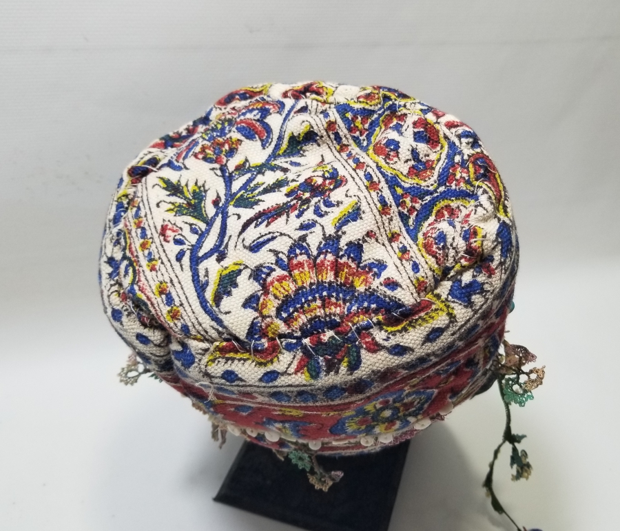 OSMANLI DÖNEMİ NADİR TİPTE İĞNE OYALI KIRKAĞAÇ BASKILI NADİR GELİN FESİ