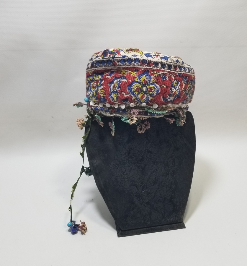 OSMANLI DÖNEMİ NADİR TİPTE İĞNE OYALI KIRKAĞAÇ BASKILI NADİR GELİN FESİ