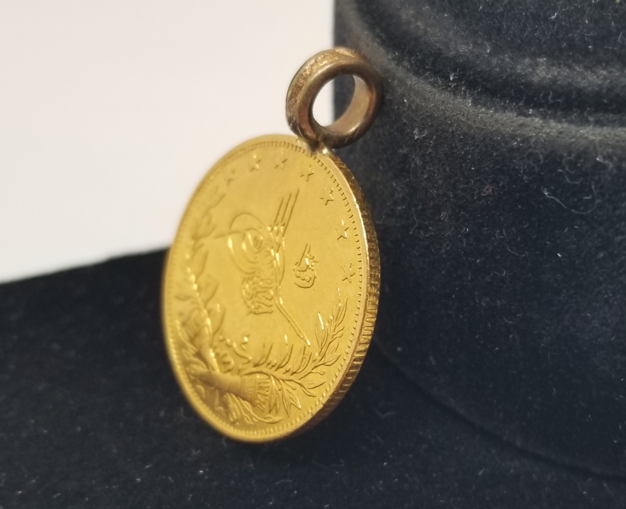 OSMANLI DÖNEMİ REŞAT ALTININDAN YAPILMIŞ ALTIN YÜZ GÖRÜMLÜLÜĞÜ KOLYESİ