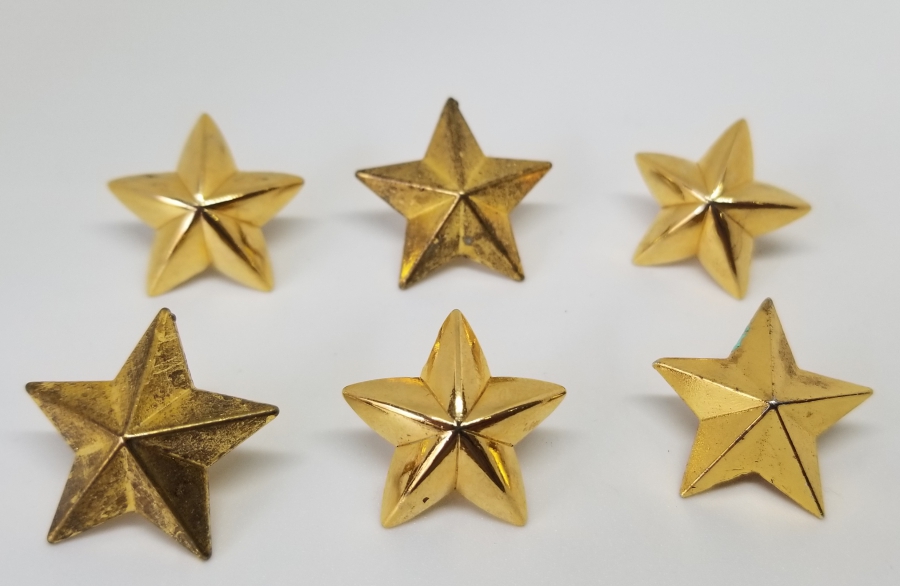 ÜZERLERİ ALTIN VERMEYLİ PAŞA APOLET YILDIZLARI LOTU