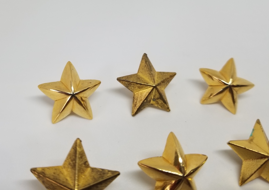 ÜZERLERİ ALTIN VERMEYLİ PAŞA APOLET YILDIZLARI LOTU