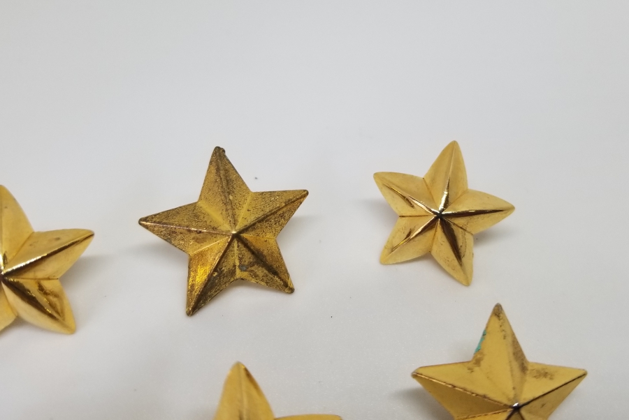 ÜZERLERİ ALTIN VERMEYLİ PAŞA APOLET YILDIZLARI LOTU