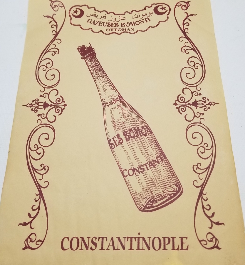 OSMANLI DÖNEMİ ÇOK NADİR BOMONTİ BİRA REKLAMI AFİŞİ