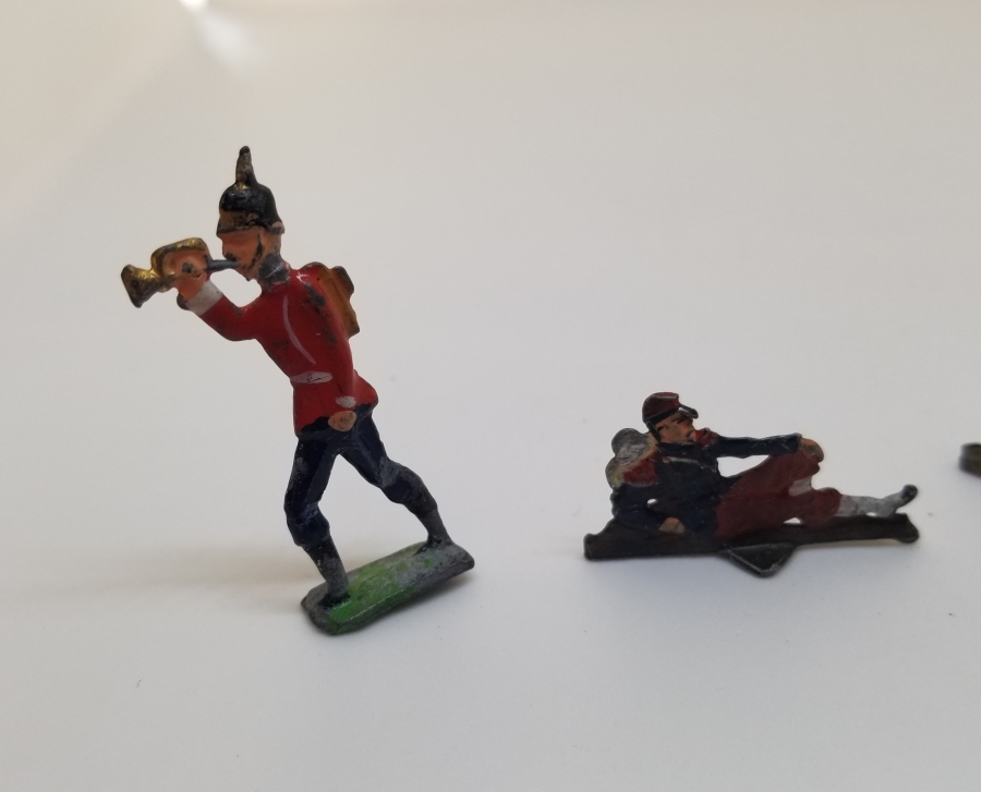 1. DÜNYA SAVAŞI DÖNEMİ EL BOYAMA ALMAN KURŞUN ASKER LOTU