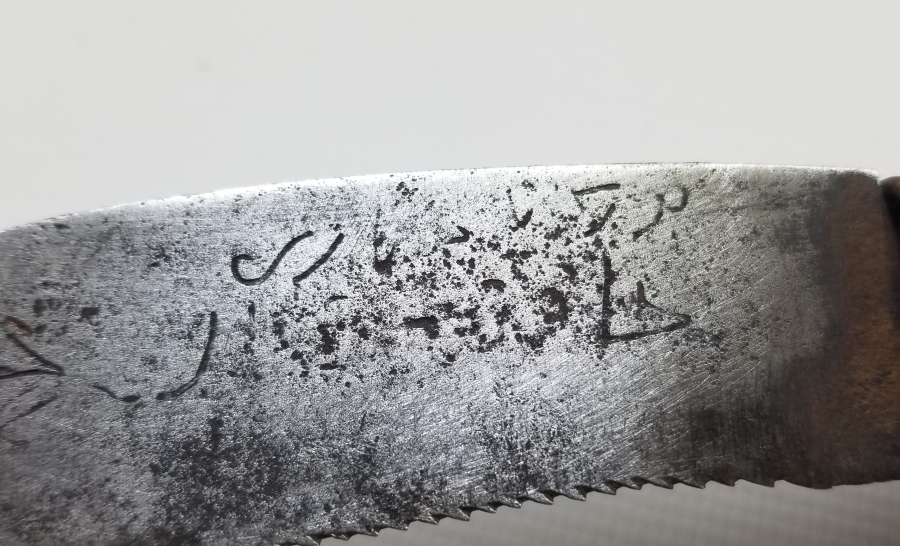 ÜZERİ HAYAT AĞAÇLI VE OSMANLICA YAZILI NADİR BURSA BAĞ BIÇAĞI