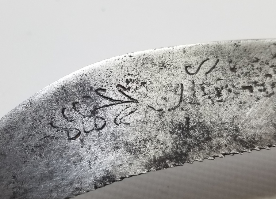 ÜZERİ HAYAT AĞAÇLI VE OSMANLICA YAZILI NADİR BURSA BAĞ BIÇAĞI