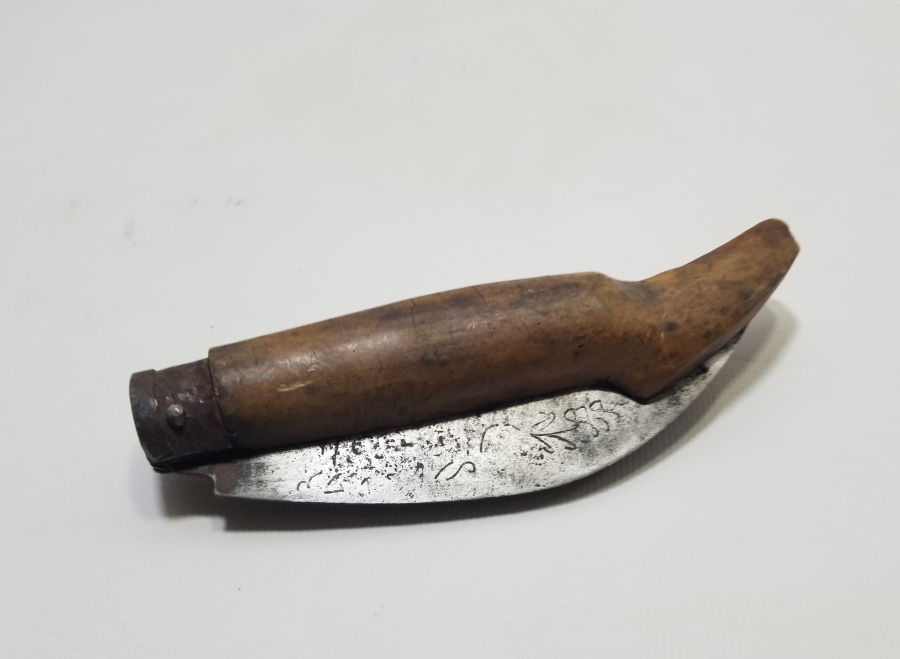 ÜZERİ HAYAT AĞAÇLI VE OSMANLICA YAZILI NADİR BURSA BAĞ BIÇAĞI