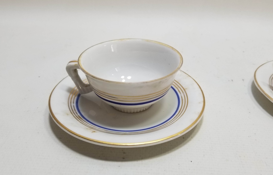 OSMANLI DÖNEMİ ÇİFT PORSELEN KAHVE TAKIMI