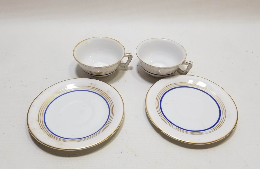 OSMANLI DÖNEMİ ÇİFT PORSELEN KAHVE TAKIMI