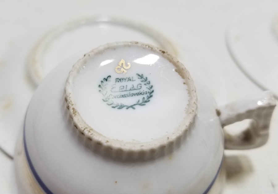 OSMANLI DÖNEMİ ÇİFT PORSELEN KAHVE TAKIMI