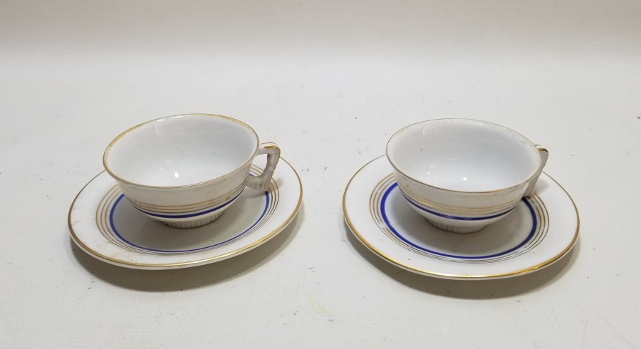 OSMANLI DÖNEMİ ÇİFT PORSELEN KAHVE TAKIMI