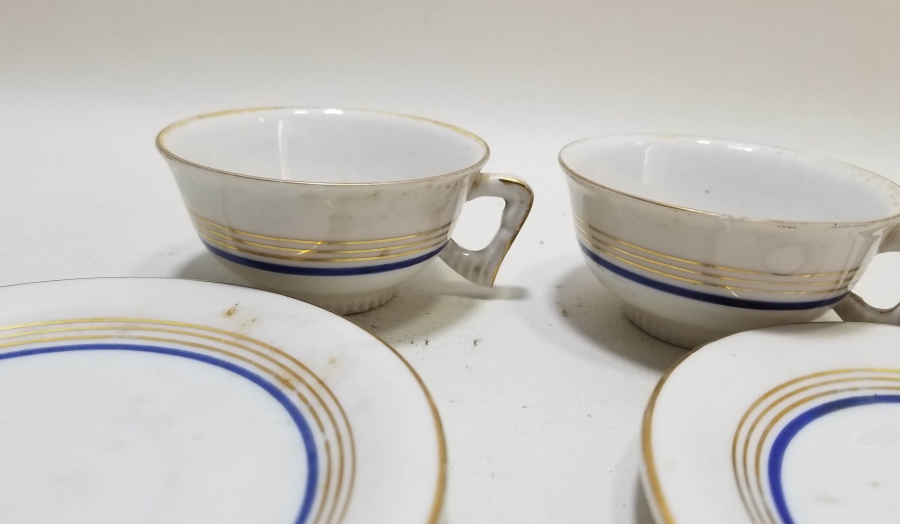 OSMANLI DÖNEMİ ÇİFT PORSELEN KAHVE TAKIMI