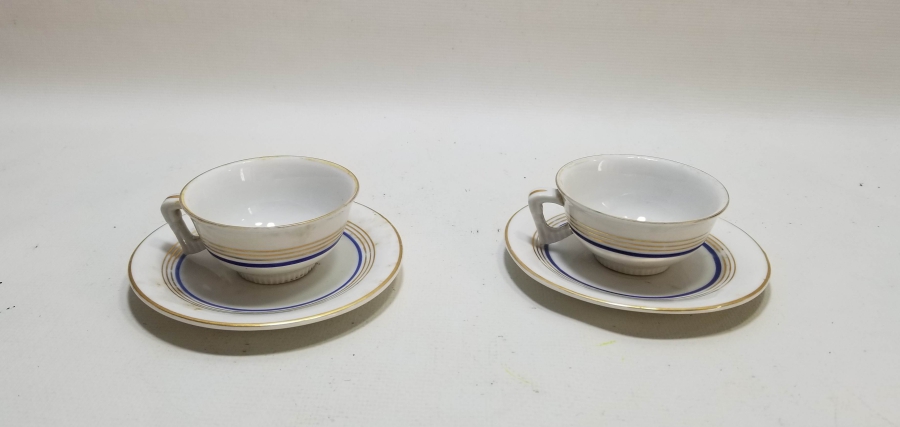 OSMANLI DÖNEMİ ÇİFT PORSELEN KAHVE TAKIMI