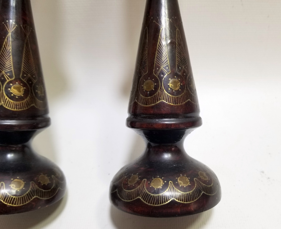 ÜZERİ SELVİ MOTİFLİ OSMANLI DÖNEMİ AFYON YAPIMI ÇİFT ŞAMDAN