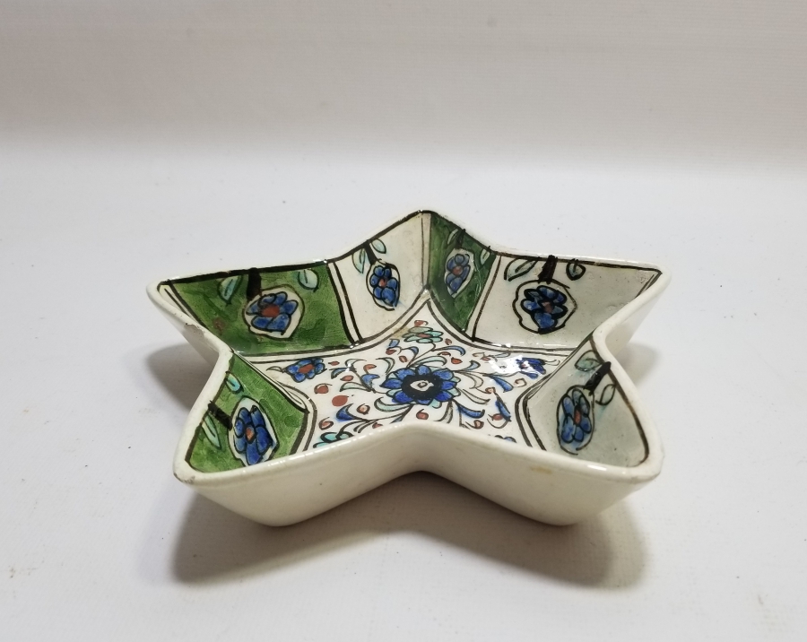 YILDIZ FORMLU EL BOYAMA ANTİKA KÜTAHYA İKRAMLIK