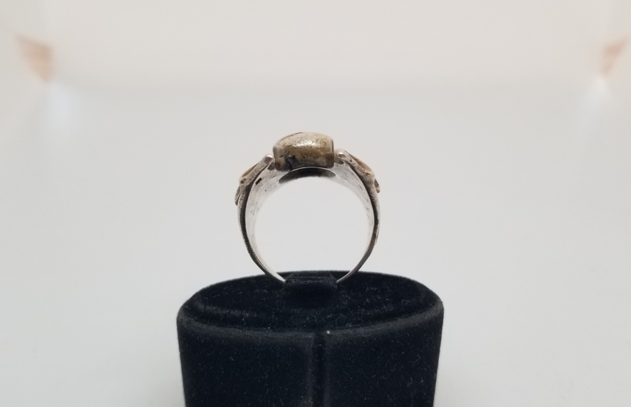 KABARTMA İŞÇİLİKLİ GÜMÜŞ ÖZEL YAPIM YÜZÜK