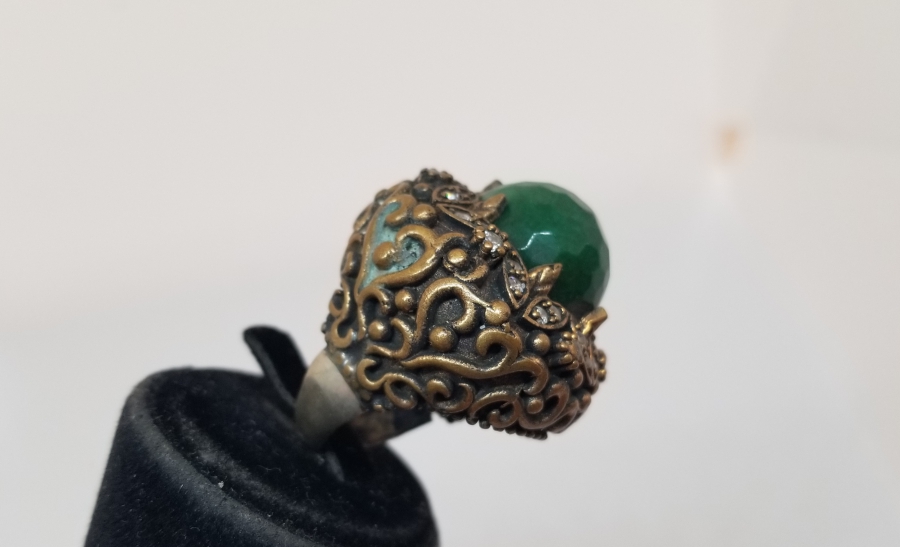 KABARTMA İŞÇİLİKLİ BÜYÜK BOY HÜRREM MODEL ÖZEL YAPIM YÜZÜK