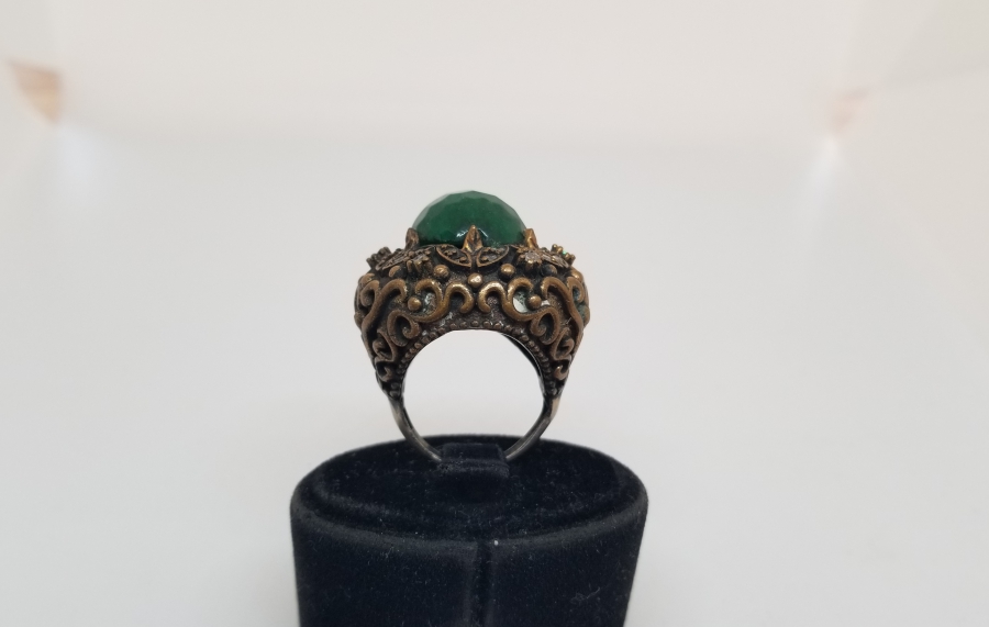 KABARTMA İŞÇİLİKLİ BÜYÜK BOY HÜRREM MODEL ÖZEL YAPIM YÜZÜK