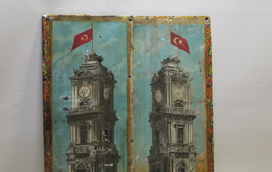 DOLMABAHÇE SARAYI SAAT KULESİ GÖRSELLİ OSMANLI DÖNEMİ PANO