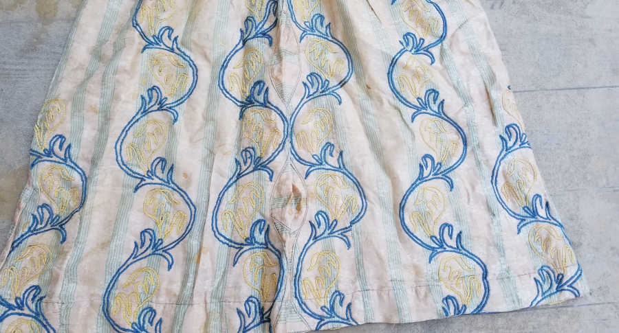 OSMANLI DÖNEMİ NADİR BOZCAADA RUM İŞİ İPEK GELİNLİK