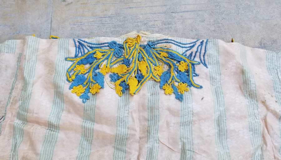 OSMANLI DÖNEMİ NADİR BOZCAADA RUM İŞİ İPEK GELİNLİK