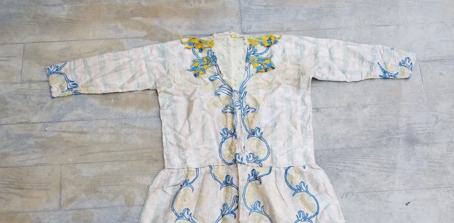 OSMANLI DÖNEMİ NADİR BOZCAADA RUM İŞİ İPEK GELİNLİK