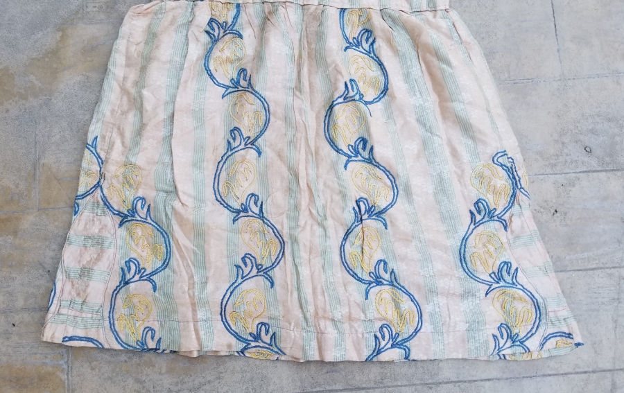 OSMANLI DÖNEMİ NADİR BOZCAADA RUM İŞİ İPEK GELİNLİK