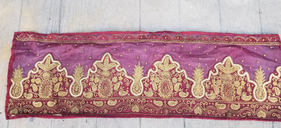 SIRMA İŞÇİLİKLİ OSMANLI DÖNEMİ RUM İŞİ RUNNER - MASA ÖRTÜSÜ