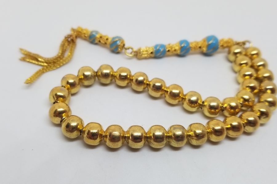 MİNE İŞÇİLİKLİ ALTIN KAPLAMA TESPİH