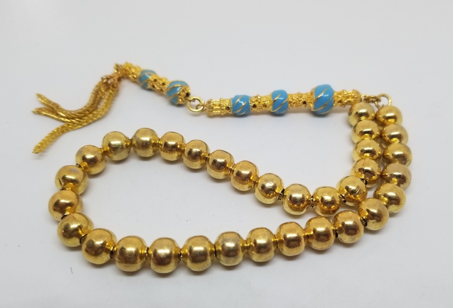 MİNE İŞÇİLİKLİ ALTIN KAPLAMA TESPİH