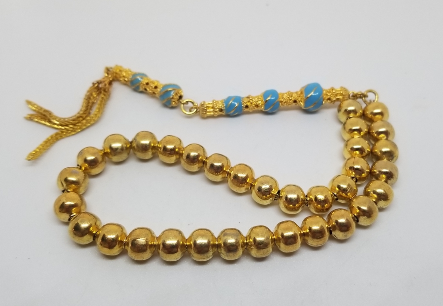 MİNE İŞÇİLİKLİ ALTIN KAPLAMA TESPİH