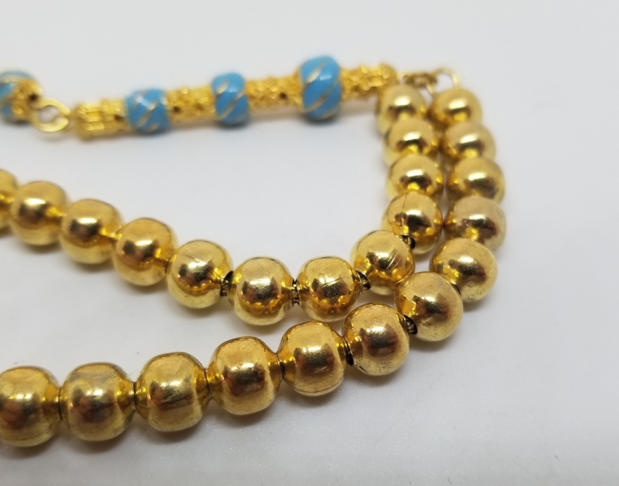 MİNE İŞÇİLİKLİ ALTIN KAPLAMA TESPİH