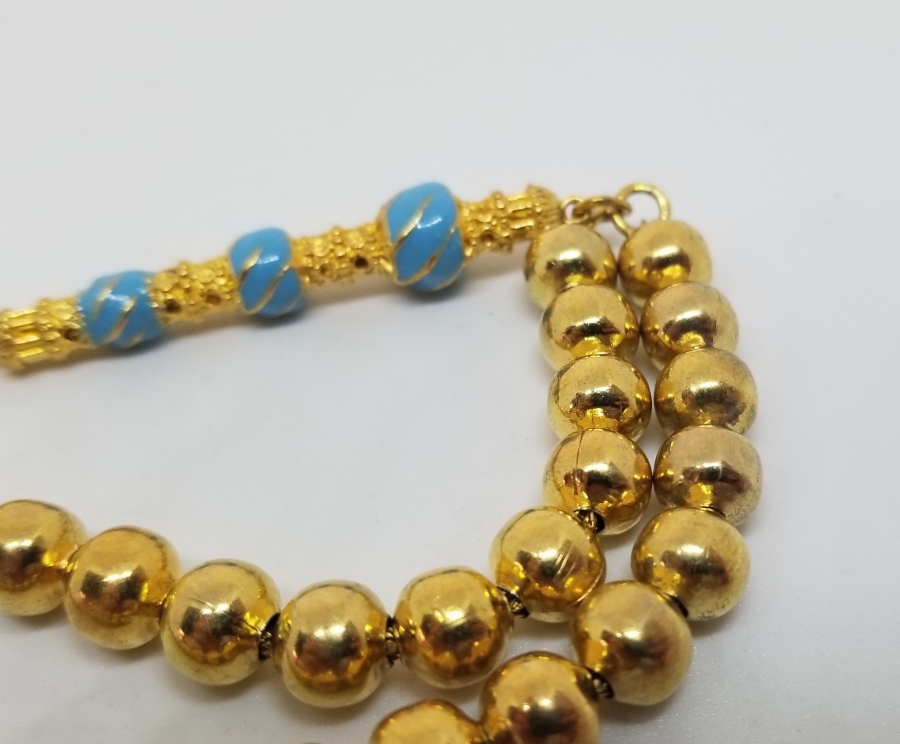 MİNE İŞÇİLİKLİ ALTIN KAPLAMA TESPİH