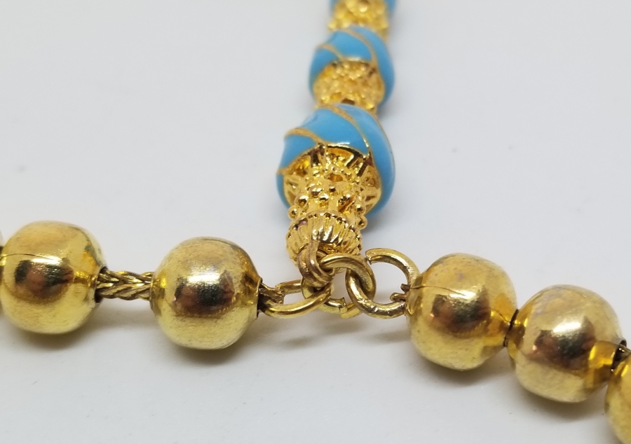 MİNE İŞÇİLİKLİ ALTIN KAPLAMA TESPİH