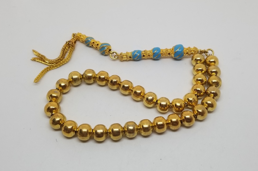 MİNE İŞÇİLİKLİ ALTIN KAPLAMA TESPİH