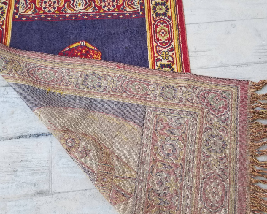 OSMANLI SON DÖNEM ÇOK NADİR ASKERİ KIYAFETLİ VE OSMANLI NİŞANLI ATATÜRK DUVAR HALISI