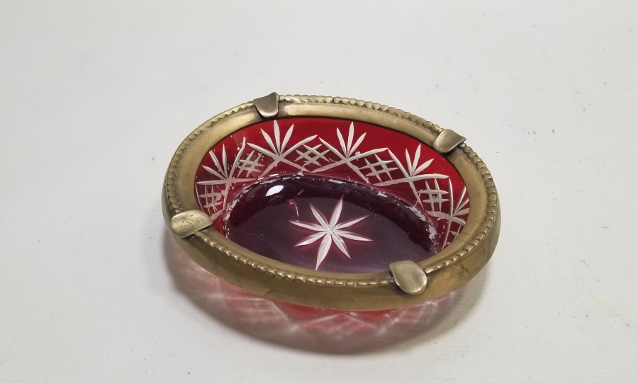 KRİSTAL KESME İŞÇİLİKLİ BÜYÜK BOY ANTİKA FRANSIZ KÜLLÜK