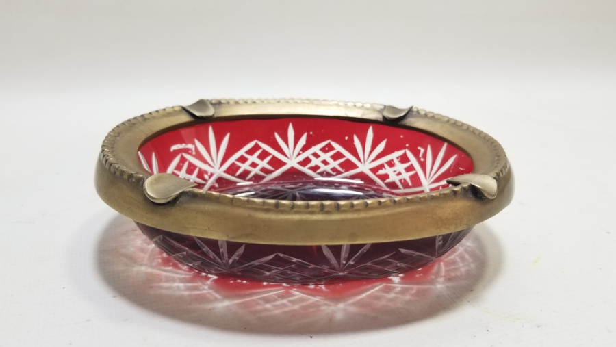 KRİSTAL KESME İŞÇİLİKLİ BÜYÜK BOY ANTİKA FRANSIZ KÜLLÜK