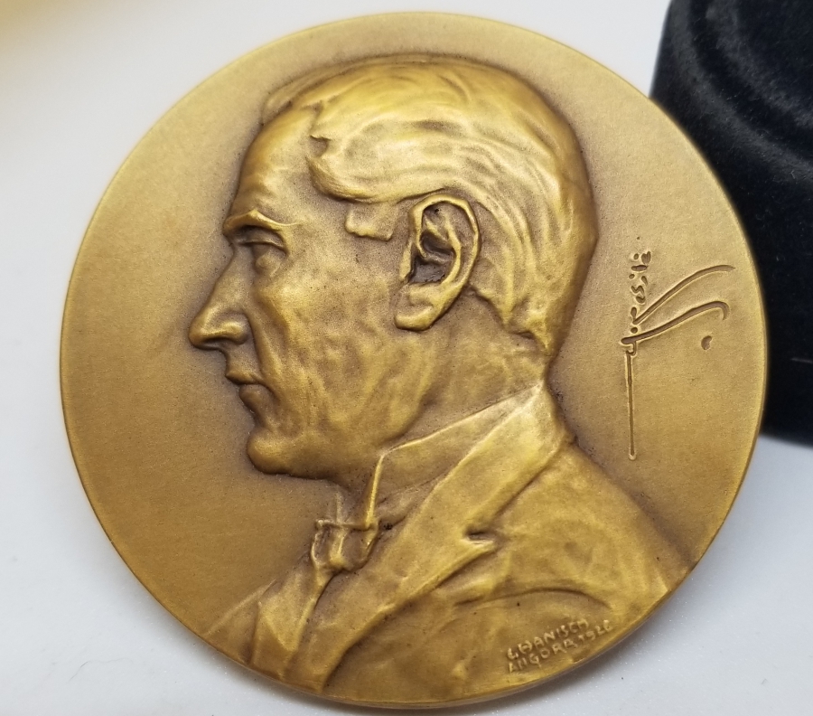 OSMANLICA GAZİ MUSTAFA KEMAL İMZALI BÜYÜK BOY ATATÜRK MADALYON