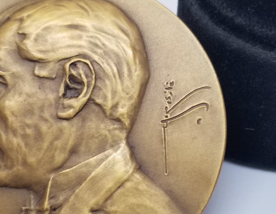 OSMANLICA GAZİ MUSTAFA KEMAL İMZALI BÜYÜK BOY ATATÜRK MADALYON