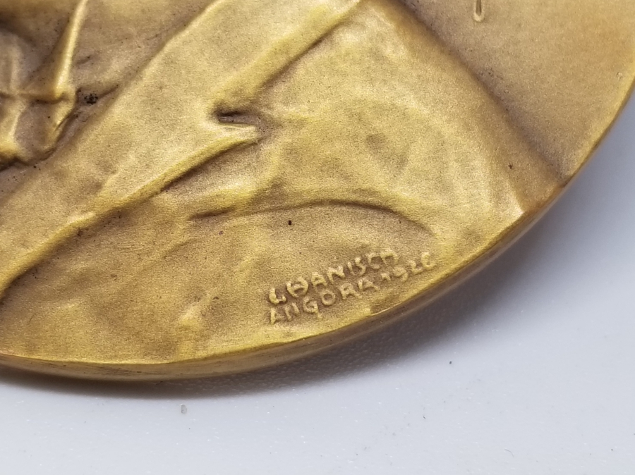 OSMANLICA GAZİ MUSTAFA KEMAL İMZALI BÜYÜK BOY ATATÜRK MADALYON