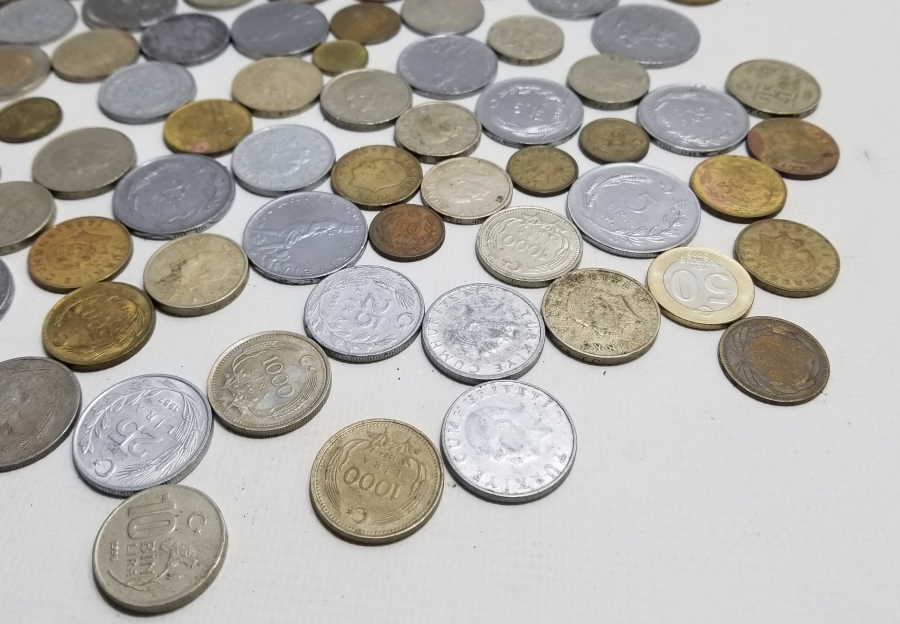 ANTİKA METAL VE KAĞIT PARA LOTU