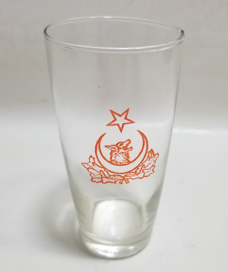 CUMHURİYET BAŞLARI ÇOK NADİR ÜZERİ BOZKURT VE AY YILDIZLI BARDAK