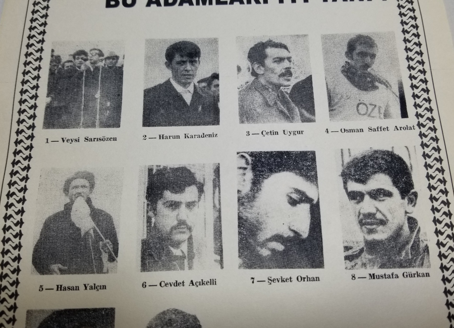 1970 LERDEN ÇOK NADİR SİYASİ AFİŞ