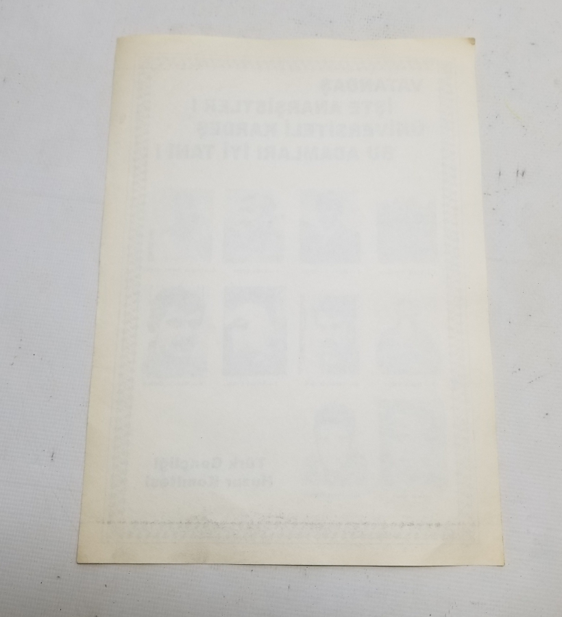 1970 LERDEN ÇOK NADİR SİYASİ AFİŞ