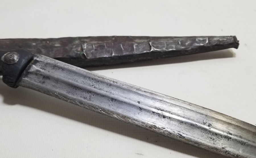 ÜZERİ USTA DAMGALI NADİR TİPTE ÇERKES KAMASI