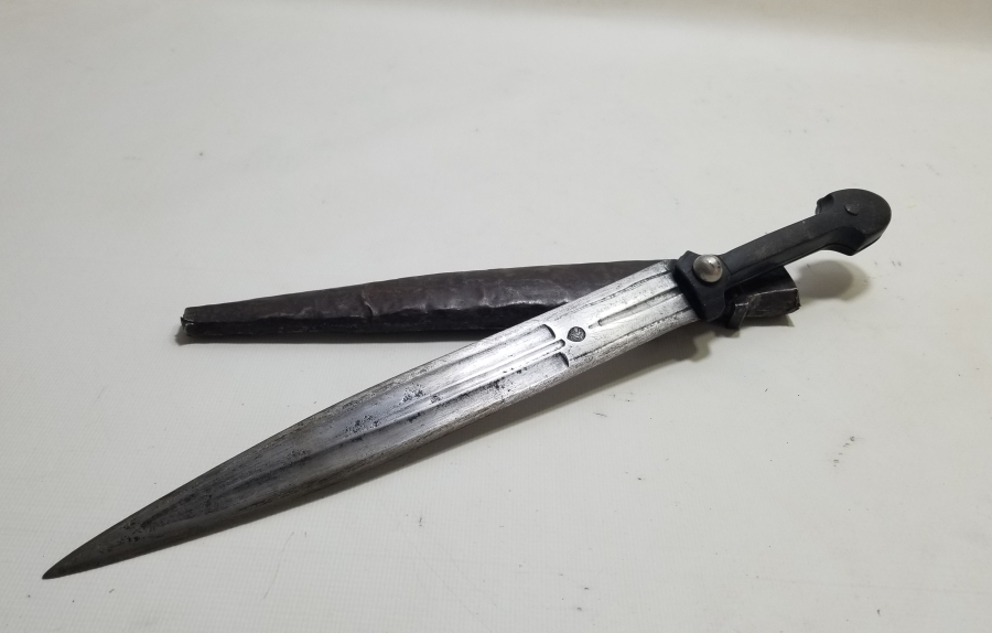 ÜZERİ USTA DAMGALI NADİR TİPTE ÇERKES KAMASI