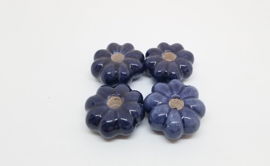 ÜZERİ EL BOYAMA OSMANLI DÖNEMİ PORSELEN ÇEKMECE KULPLARI LOTU