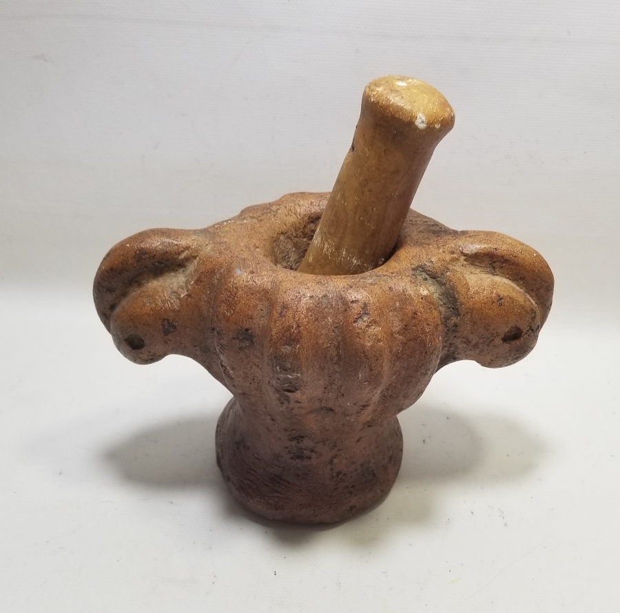 KOÇ BAŞI FİGÜRLÜ OSMANLI DÖNEMİ NADİR TEKKE İŞİ TAŞ HAVAN